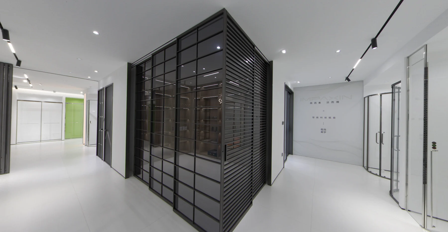 温州喜雅六楼直营展厅内部广角全景实景